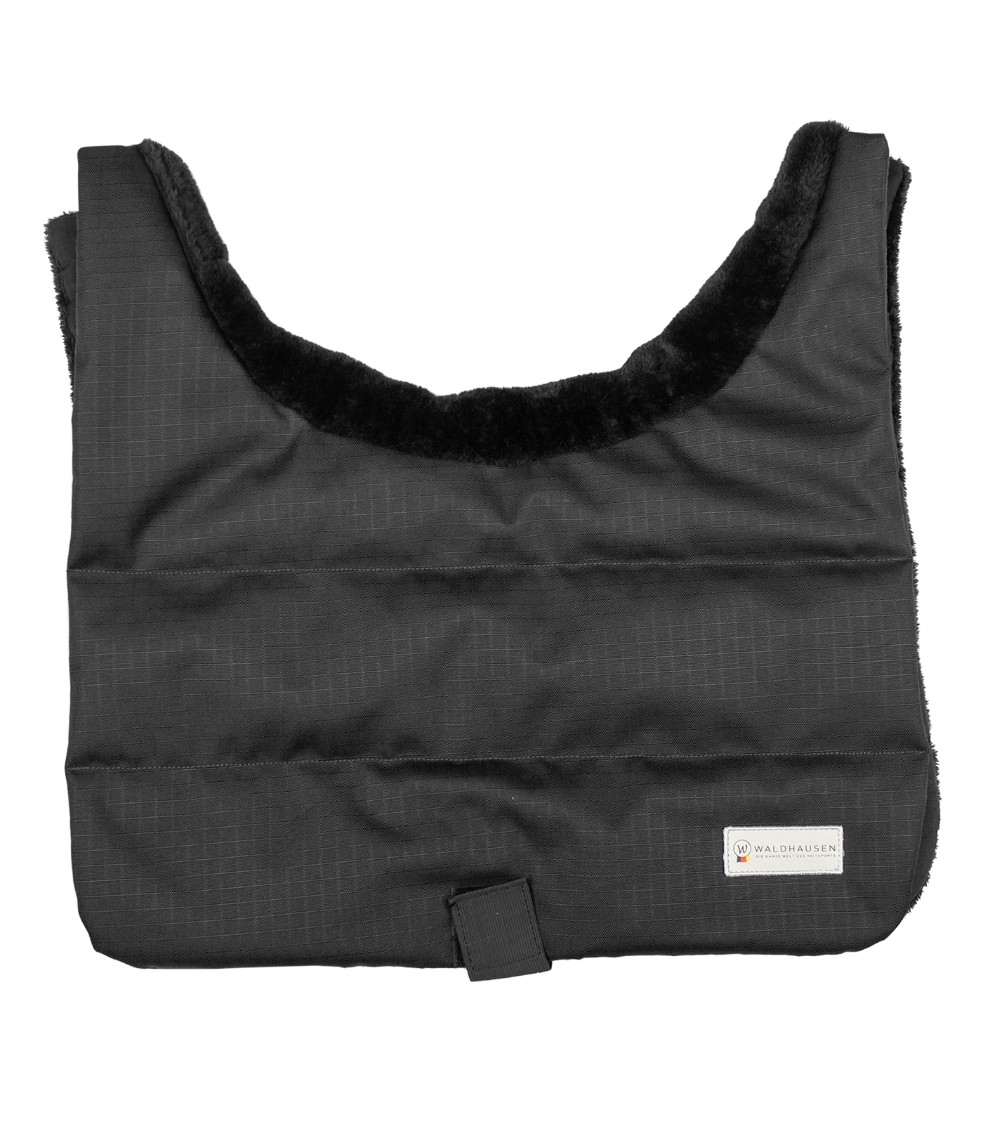Waldhausen Paarden slabbetje, zwart/zwart unisex