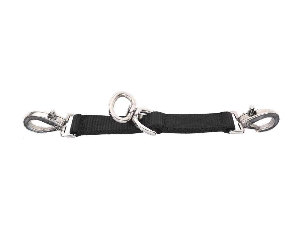 Waldhausen Lunge-Coupling with curl, black, 18 cm