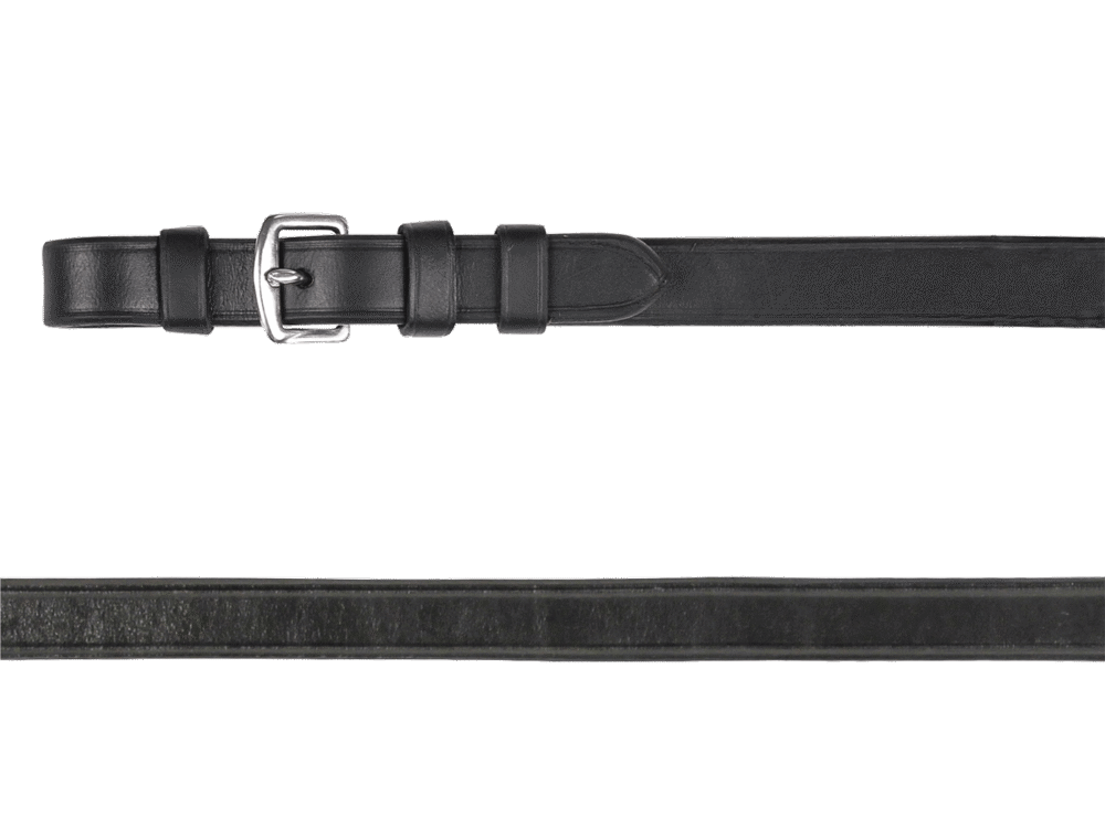 Waldhausen leren teugels,  16 mm, zwart