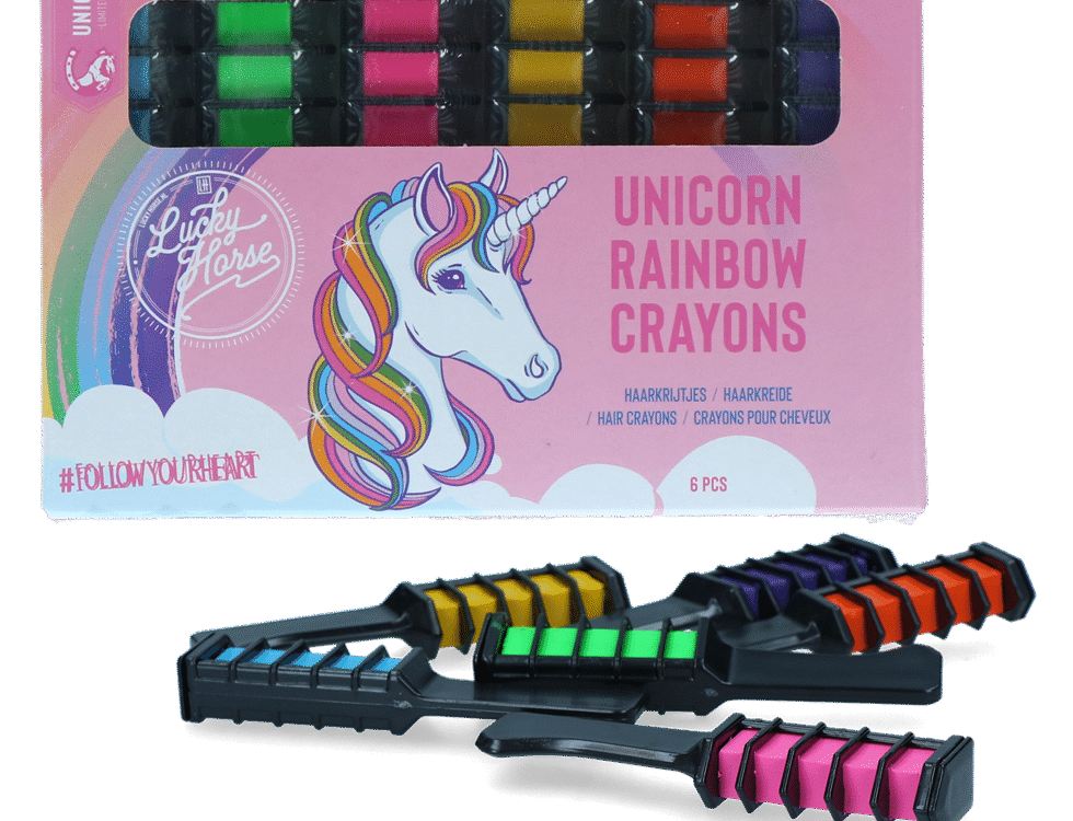 Lucky Horse Unicorn Regenboog Kleurkrijt