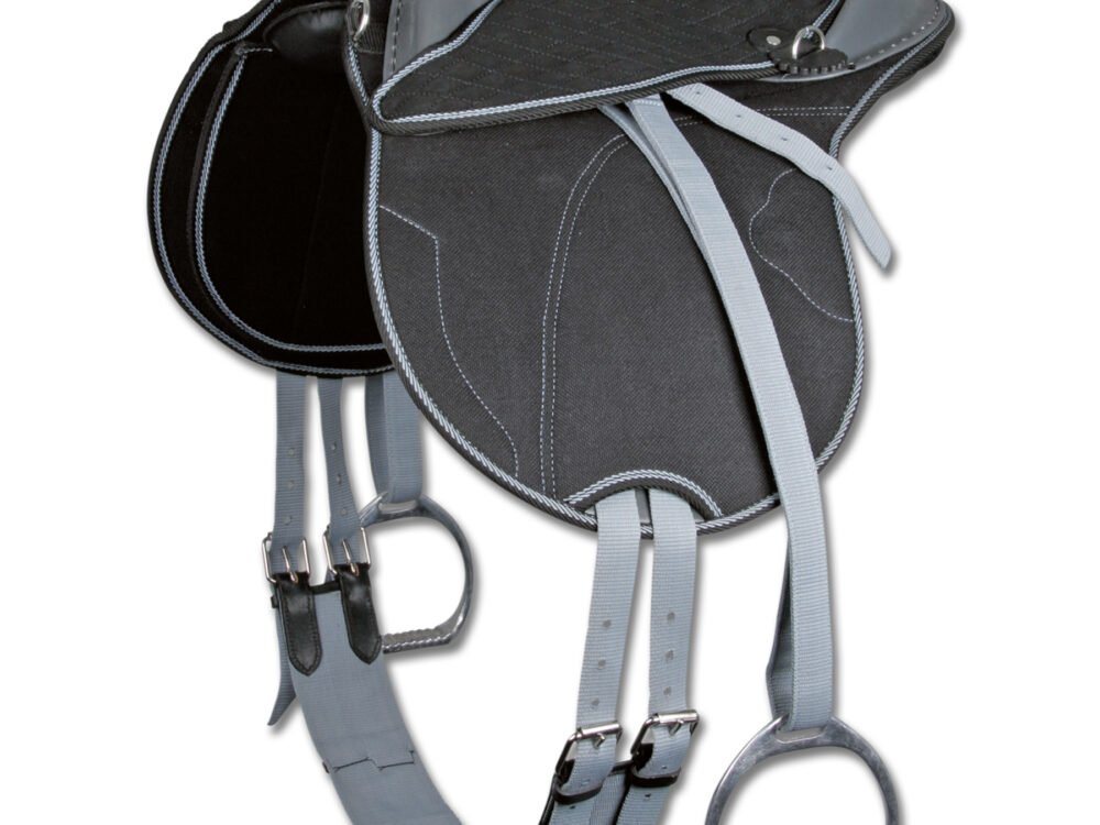 Waldhausen Pony Rider-Pad Kids complete, black/grey, 15"/38 cm