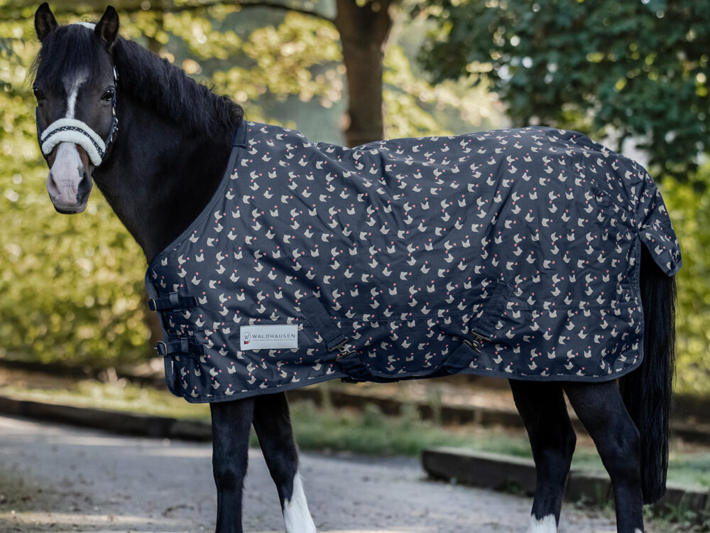 Waldhausen Outdoor rug Lucky, Fleece, nighblue, 75 cm