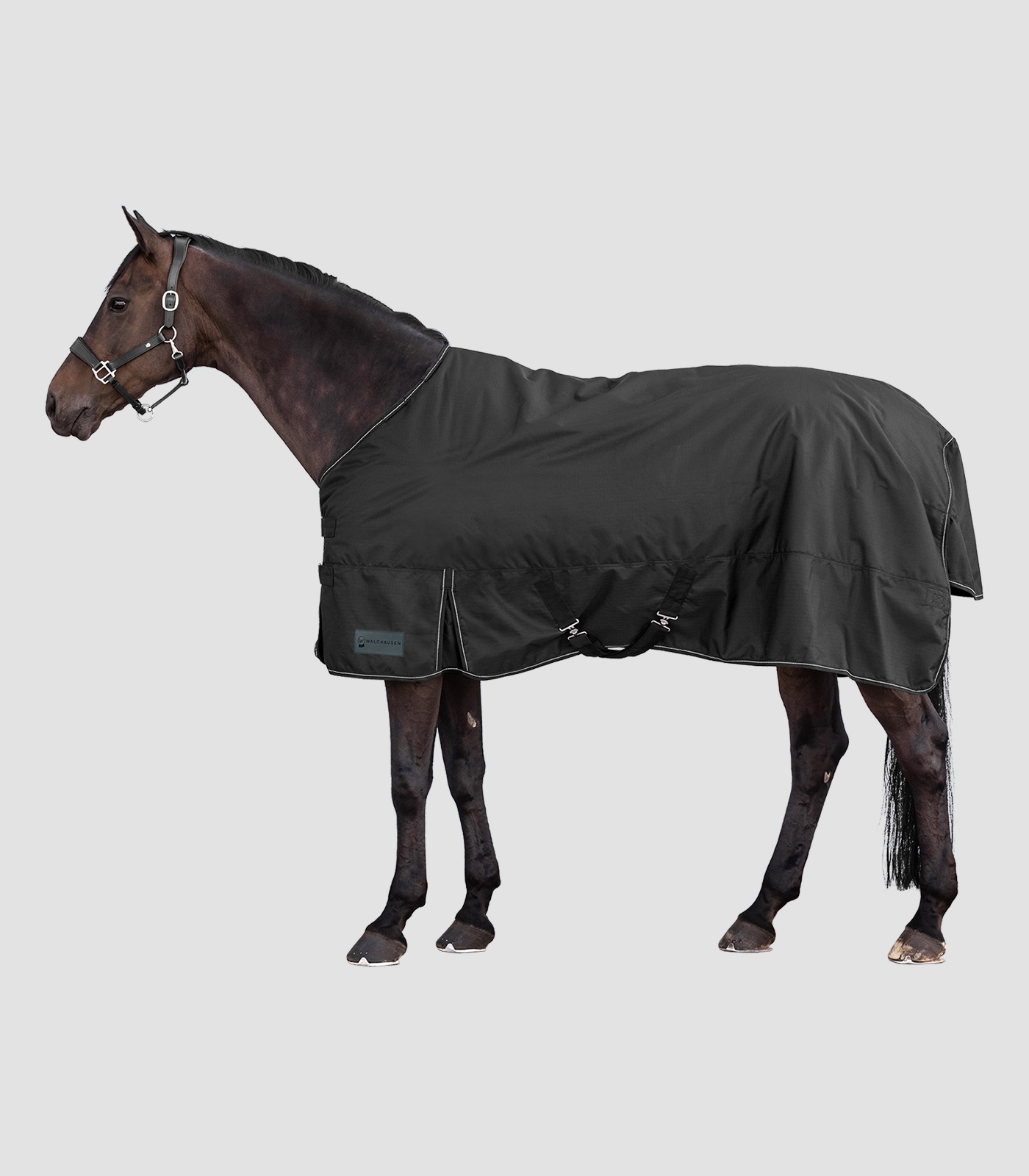 Waldhausen Outdoor rug Nordic, Light, black, 95 cm