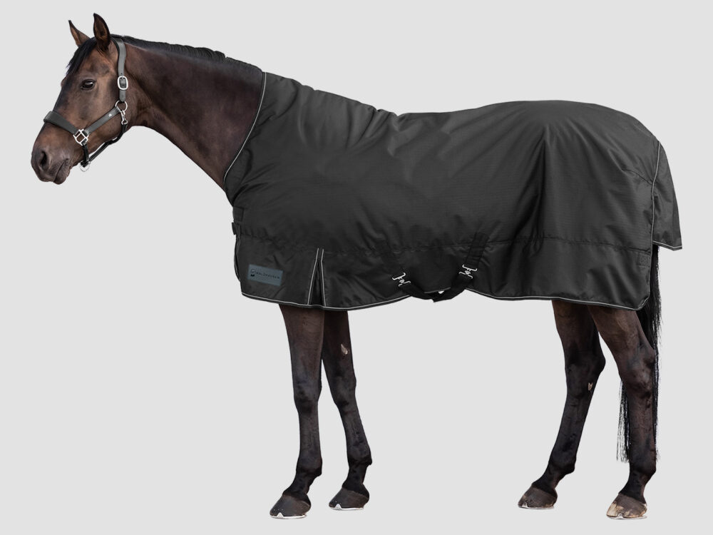 Waldhausen Outdoor rug Nordic, High Neck,100g, Zwart 125 cm