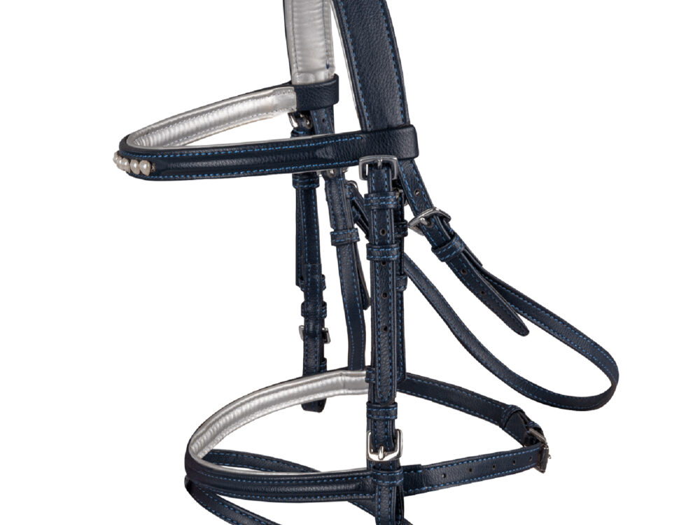 Waldhausen Hoofdstel Unicorn, nightblue/silver, Minishetty