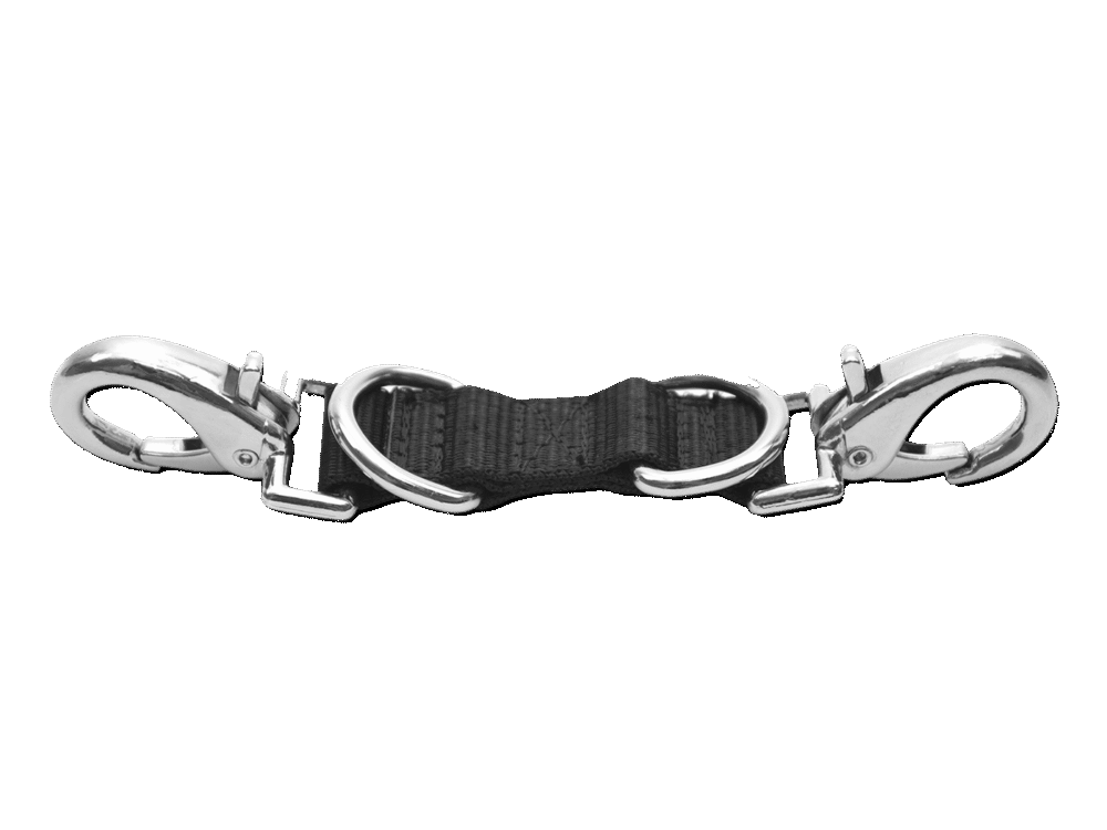 Waldhausen Lunge-Coupling Double, black, 18 cm