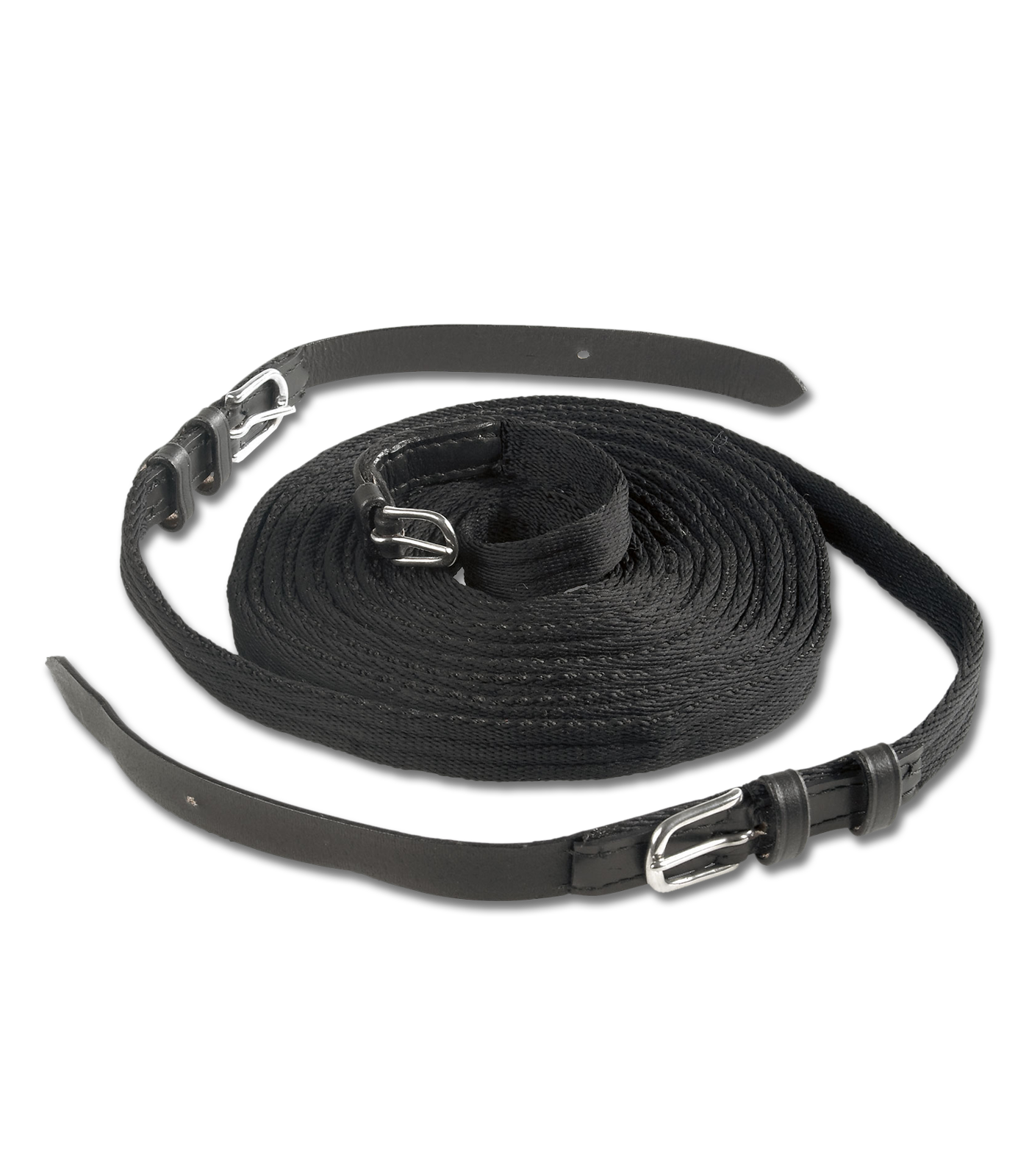Waldhausen Single Harness Driving Reins, black, Pony