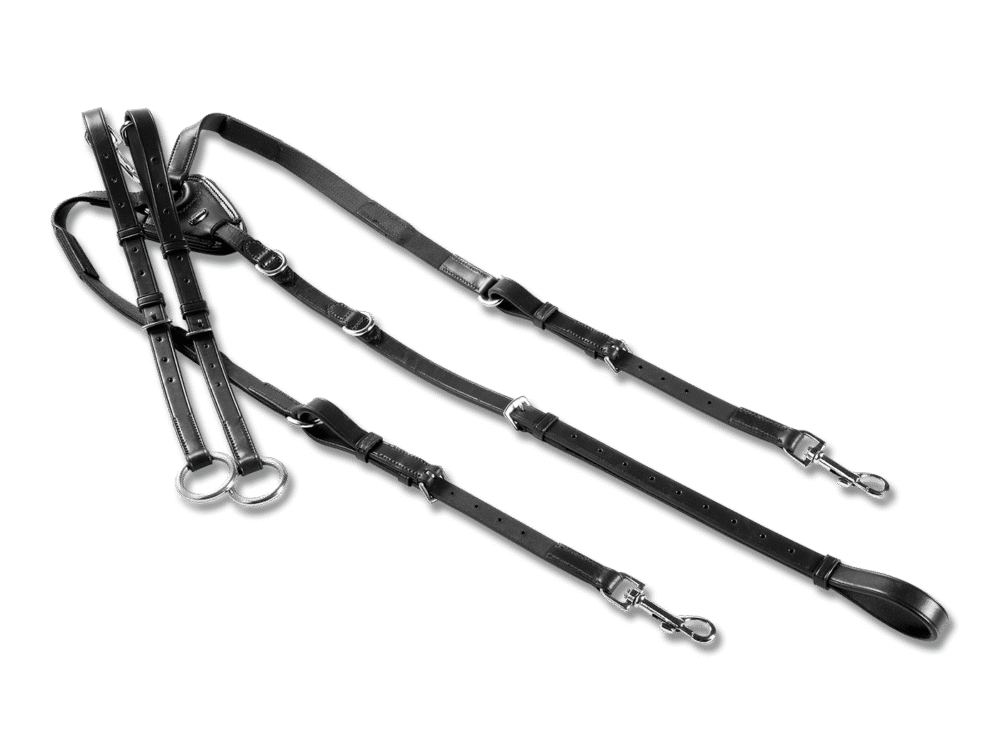 Waldhausen Breastplate X-Line with Elastic, black, Pony