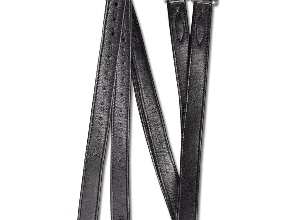 Waldhausen Leren stijgbeugels soft,  X-Line, black, 120 cm