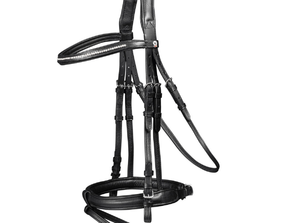 Waldhausen hoofdstel X-Line Supersoft Glam, engl.comb., black, Pony