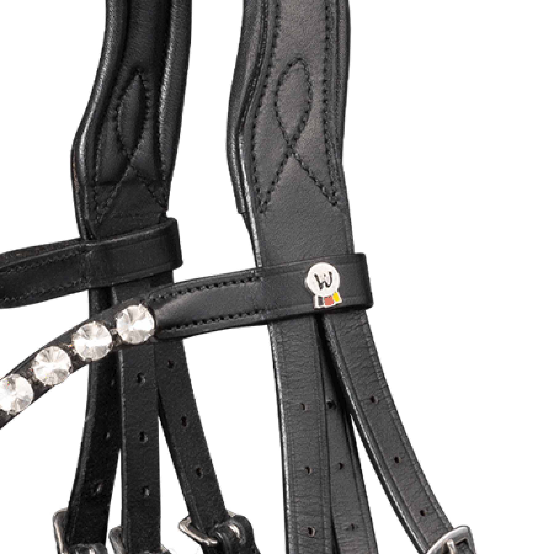 waldhausen hoofdstel X-Line Beauty, engl.comb., black, Pony - Afbeelding 2