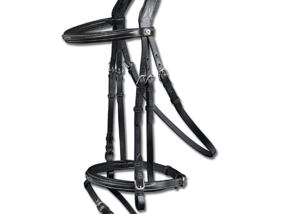 Waldhausen hoofdstel X-Line Santander, comb. noseband, zwart, Cob