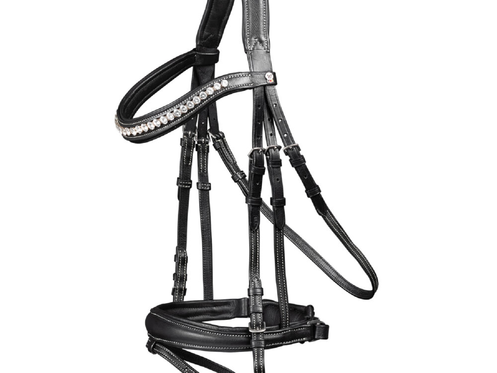 waldhausen hoofdstel X-Line Supersoft Joy, pullback comb., zwart, Cob
