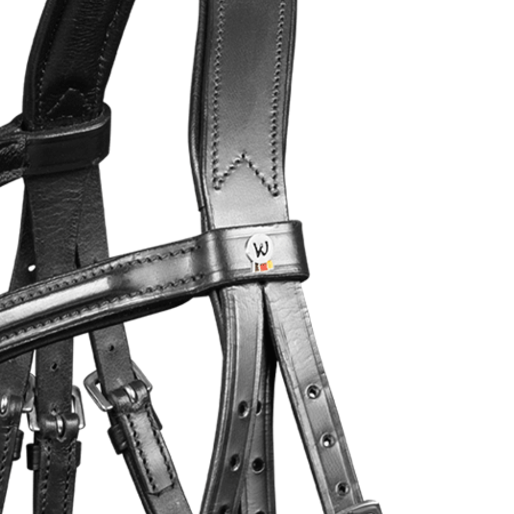 waldhausen hoofdstel X-Line Cancún, mexicaanse zwart Pony - Afbeelding 2