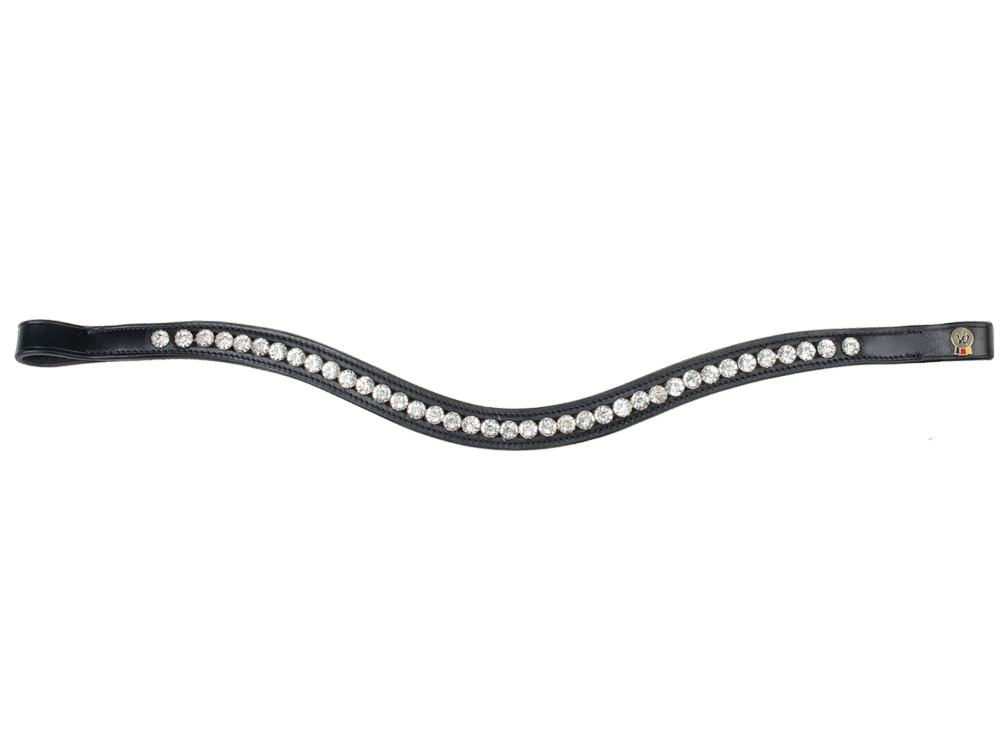 Waldhausen Frontriem X-Line Classic, zwart-zilver, Cob