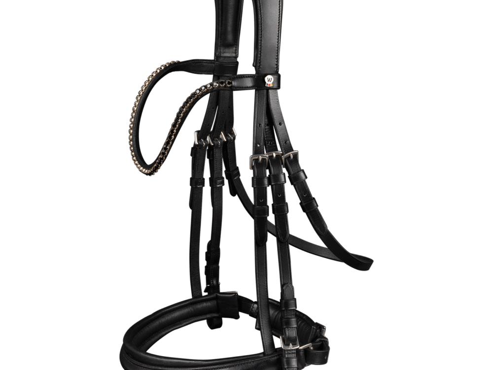 Waldhausen hoofdstel X-Line Favourite, pullback neusriem Zwart Cob