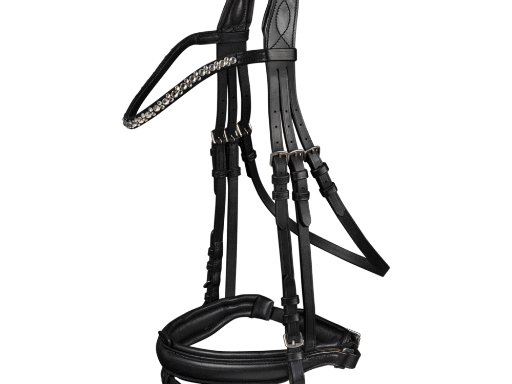 Waldhausen Hoofdstel X-Line Darling, pullback neusriem, Zwart Cob