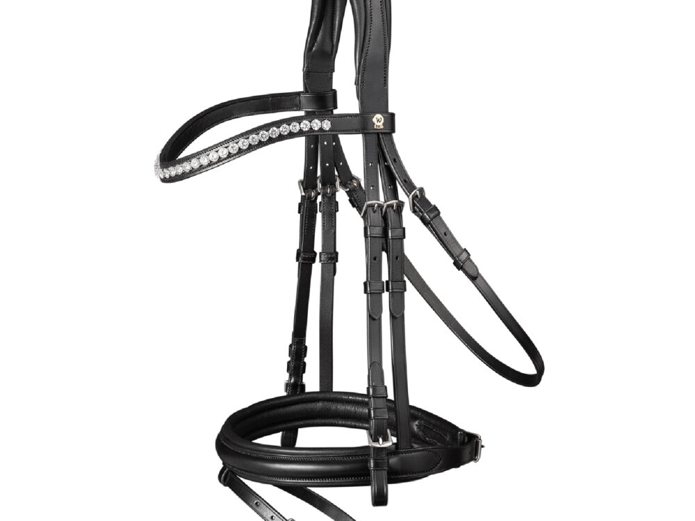 Waldhausen S-Line hoofdstel Classy Engels Gecombineerd, black, Cob