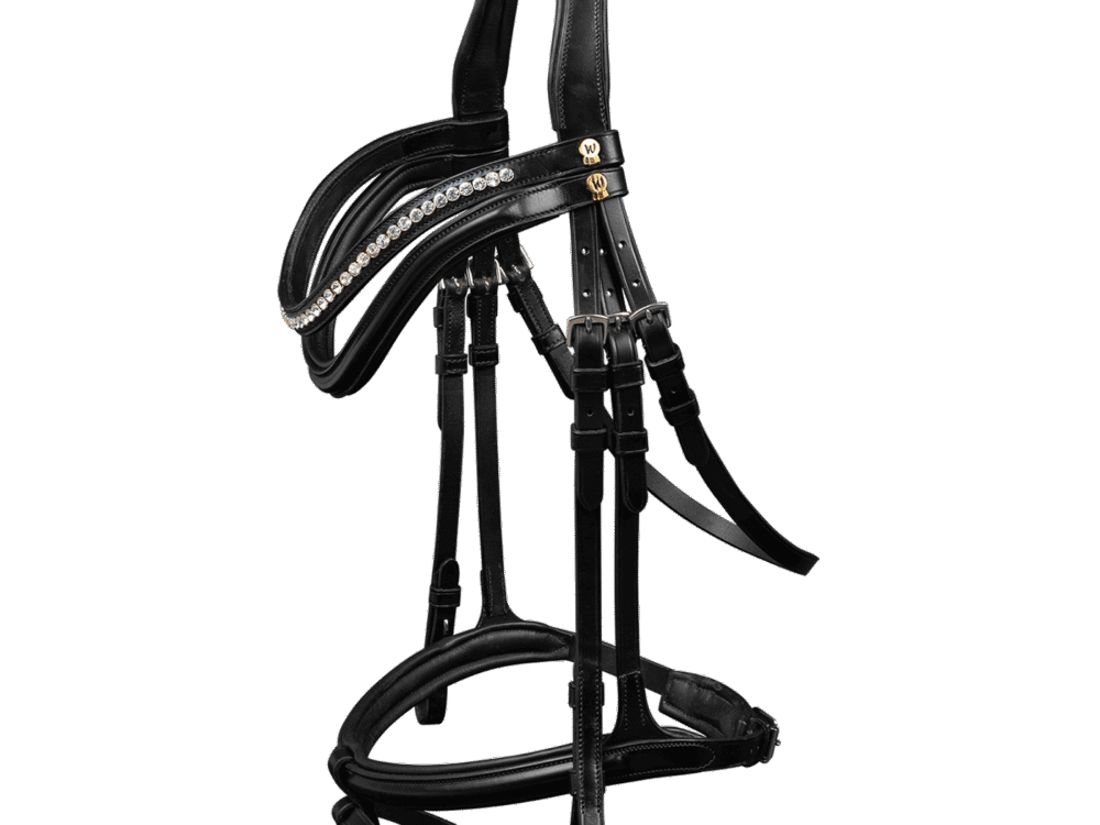 Waldhausen S-Line hoofdstel Harmony, Engels gecombineerd, zwart, Cob