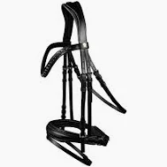 Waldhausen Hoofdstel S-Line Blackshine, pullback, zwart, X-Full